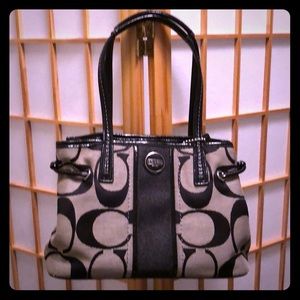 Small Coach signature handbag